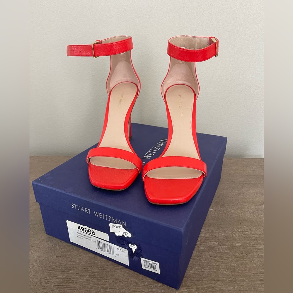Stuart Weitzman 100 Nudist Square sandal